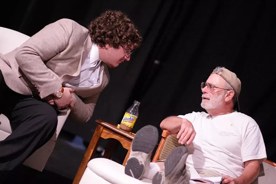 IS THERE ANY OTHER KIND? : XXXXX XXXXXXXXX as Champ and XXXXXX XXXXXXX as Darryl in Steve Jay’s Shared Disorders. - PHOTO BY JONATHAN ROBERTS OF BLUEPHOTO