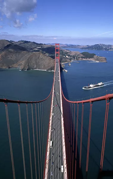 GOLDEN GATE BRIDGE, 1988: - PHOTO COURTESY OF SANTI VISALLI