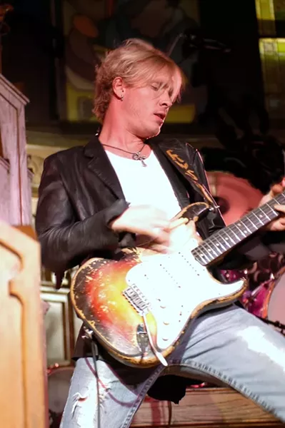 YOUNG GUN SLINGER : Blues guitarist Kenny Wayne Shepherd, who plays May 24 at the Avila Beach Blues Festival, most recently recorded an album with his musical heroes, including B.B. King and Honeyboy Edwards. - PHOTO COURTESY OF KENNY WAYNE SHEPHERD