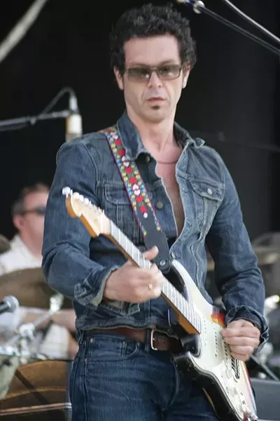 OBLIGATORY SHOT OF THE GUITARIST : Here’s an obligatory shot of Sheryl Crow’s guitarist. - PHOTO BY GLEN STARKEY