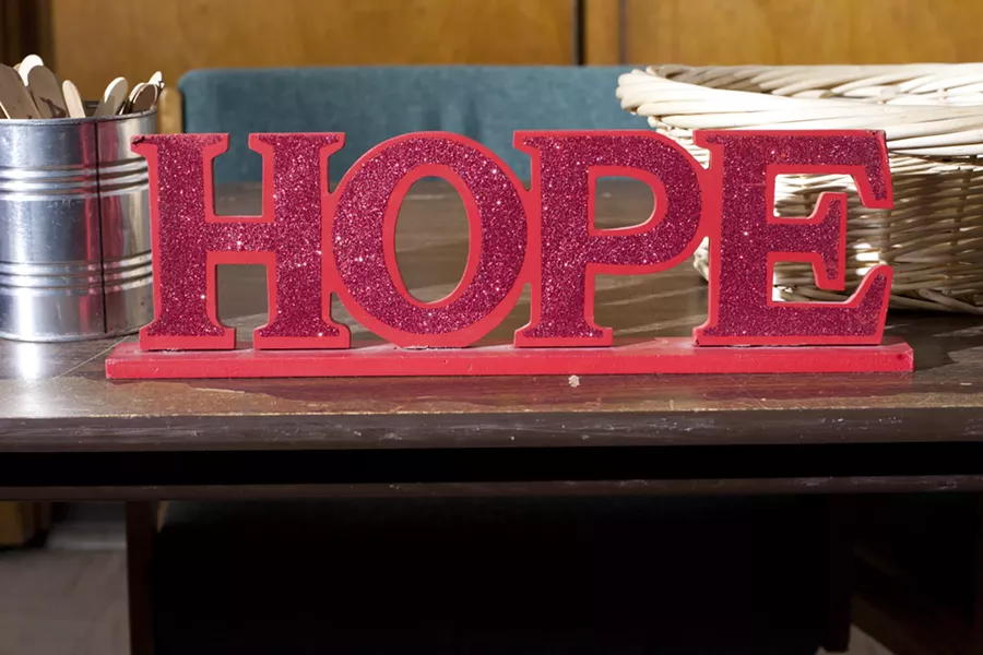 HOPE LOST? : North County Connection Director Sue Warren says that when clients walk out the door, she wants them to have hope that things will get better. - PHOTO BY STEVE E. MILLER