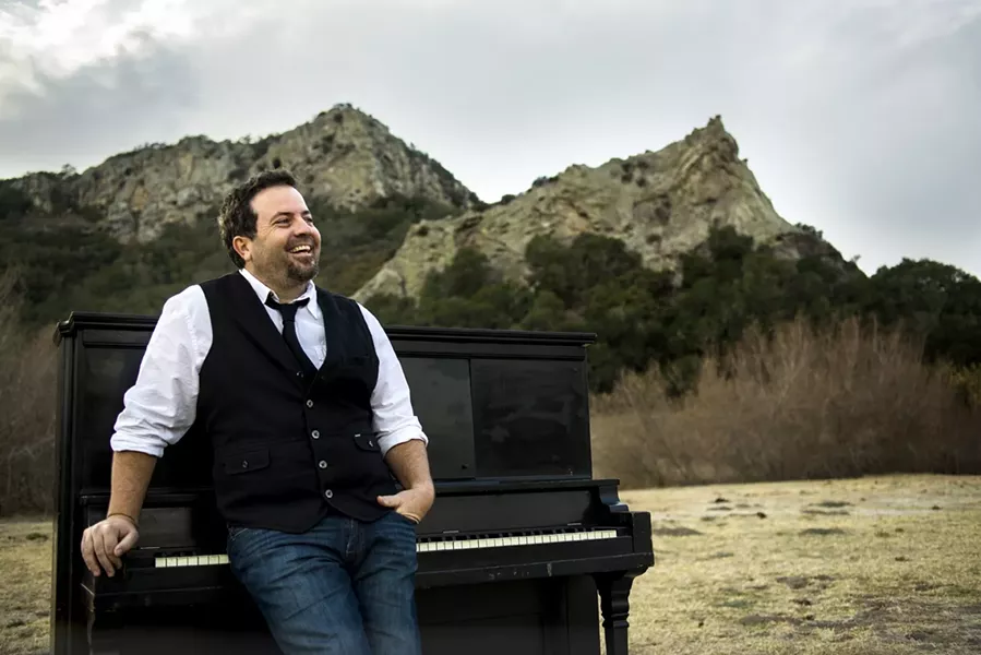 PIANO MAN: Doug Groshart will release his new EP Hold the River Back on Aug. 9 at SLO Brew. - PHOTO BY ROBIN CHILTON OF PEREGRINE MEDIA GROUP