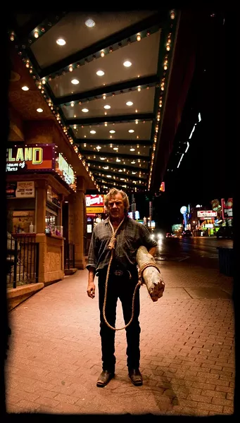 IF AT FIRST YOU DON’T SUCCEED… : Ramblin’ man Duke White (Harvey Keitel) fails to kill himself in the film’s opening scene, but by golly, he gets right back up on that horse. - PHOTO COURTESY OF DARIUS FILMS