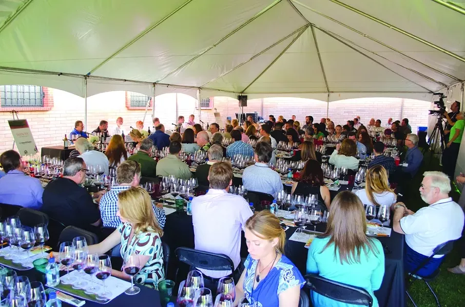 WHAT DOES THE WINE SAY?: During the 2013 inaugural vintners discussion panel, seven winemakers described the qualities of their wines. - PHOTO COURTESY OF PARKER SANPEIWINE