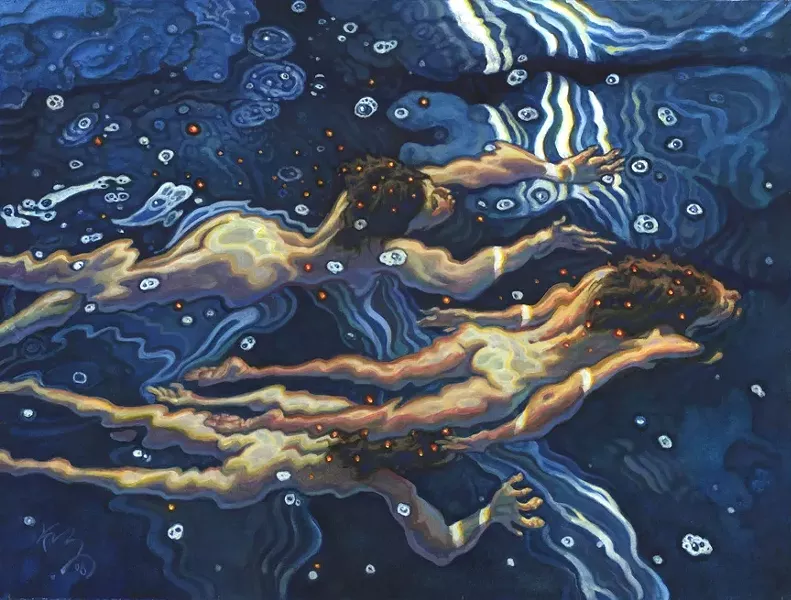 LIGHTSTRIPES RHINEMAIDENS: - IMAGE COURTESY OF DAVID KREITZER