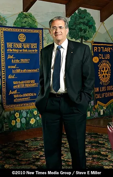 ROTARY MAN : Ben Hall is a long time veteran of the Rotary Club. - PHOTO BY STEVE E. MILLER