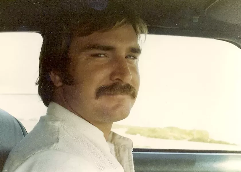 GOOD TIMES : Mark Brown driving the family car in the early 1980s. - PHOTO COURTESY OF MARK BROWN’S FAMILY