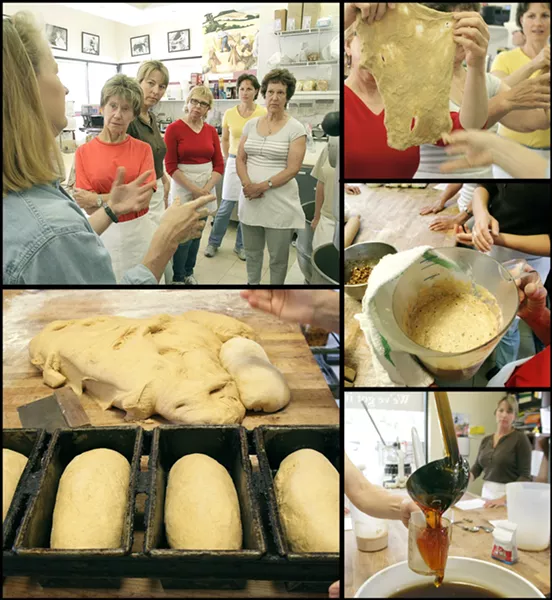 WHOLESOME AND HEALTHY : House of Breads owner Sheila McCann guides her students through the process of creating delicious and satisfying loaves. - PHOTO BY STEVE E. MILLER
