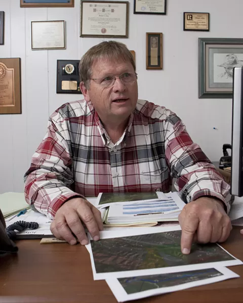 SLUETH : Excelaron, LLC leased the oil rights beneath Dennis Allan’s Huasna Valley property; he worries whether the company will behave responsibly if it drills. - PHOTO BY STEVE E. MILLER