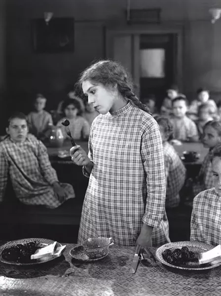 YUCK!: In "Daddy Long Legs," Mary Pickford stars as Jerusha “Judy” Abbott, a plucky orphan who protests the prune dinners served at her orphanage. - PHOTOS COURTESY OF SLOIFF