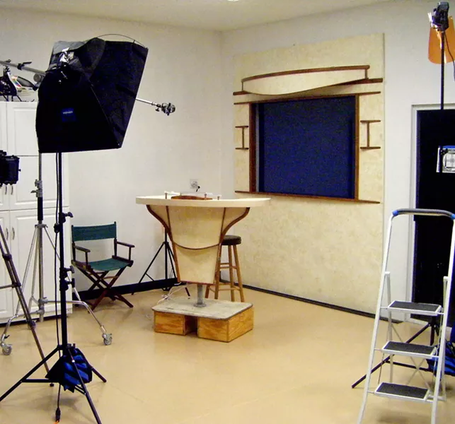 THE MAGIC OF FILMMAKING: All the sets were constructed in Ben Chiu’s garage at his Avila Beach home. - PHOTOS COURTESY OF BEN CHIU AND MINDSCANS
