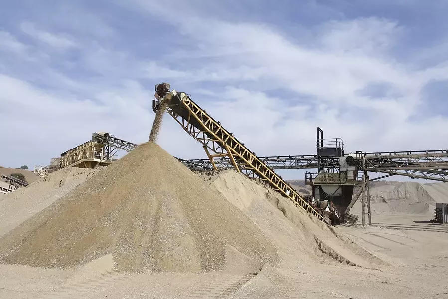 SAND CASTLES : Opponents of mining sand from the riverbed near San Miguel point to the extensive supplies already available at Union Asphalt’s non-riverbed sand mine a few miles away in Monterey County. - PHOTO BY STEVE E. MILLER