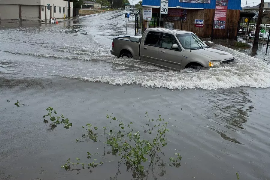 DRYING OUT? : After decades of flooding on Highway 1 in Oceano, SLO County officials believe they might bring various government agencies together to fix the problem. - PHOTO BY STEVE E. MILLER