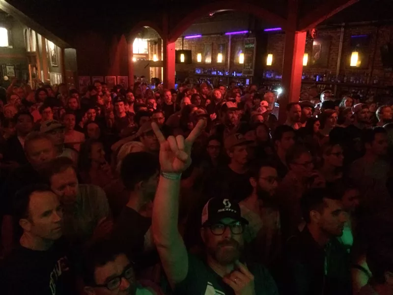 SOLD OUT!: The house was packed for the secret Neil Young show, news of which was spread by word of mouth only. - PHOTO BY GLEN STARKEY