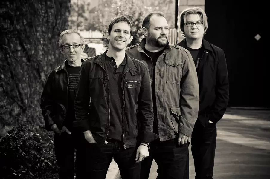 SECOND LIFE : Toad the Wet Sprocket (left to right: Randy Guss, Glen Phillips, Todd Nichols, Dean Dinning) is nearing completion on a new studio album and playing SLO Brew on April 11. - PHOTO BY ROB SHANAHAN