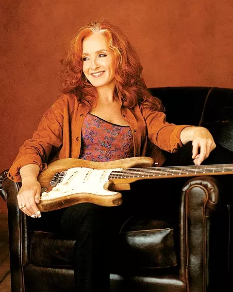 BIG RED : Bonnie Raitt makes a rare Central Coast appearance on Oct. 5 at Avila Blues Resort. - PHOTO COURTESY OF BONNIE RAITT