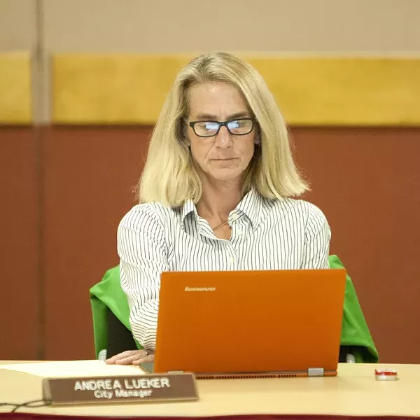 ANOTHER BOOT: The Morro Bay City Council majority on Nov. 12 followed through with initiating a separation agreement for City Manager Andrea Lueker. - FILE PHOTO BY STEVE E. MILLER