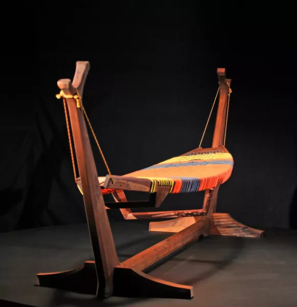 WINNER-WINNER!: On his third build, Jory Brigham was given bungee cords as his build material and won with his hammock design. 'Frameworks' airs Tuesdays at 10 p.m. on Spike TV. - PHOTO COURTESY OF SPIKE TV