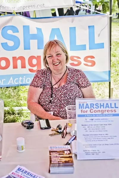 MARSHALL FOR CONGRESS: Local activist Sandra Marshall wants to be Congressperson for the 24th District and bring her progressive ideas to D.C. - PHOTO BY GLEN STARKEY