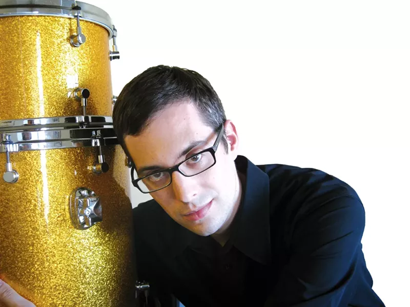JAZZ PRINCE: azz drummer Matt Slocum leads his trio, with guest saxophonist Aaron Wolf, at Cuesta College’s Experimental Theater on Sept. 27. - PHOTO COURTESY OF MATT SLOCUM