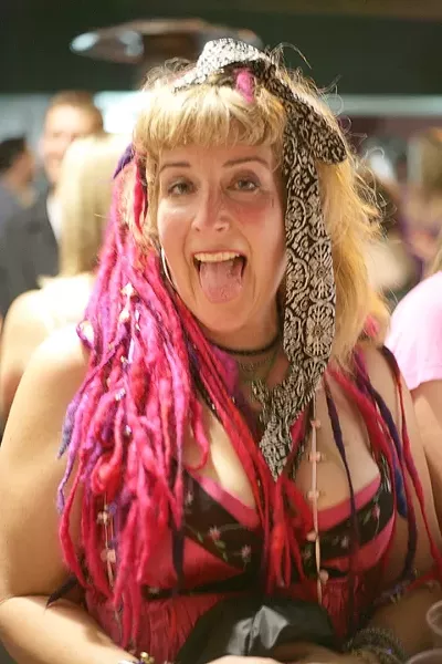 MOVE OVER CYNDI! : Penelope Jasmin (not her real name, Stephanie!) went the full Lauper. - PHOTO BY GLEN STARKEY
