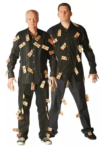 JOKE’S ON THEM! : Whose Line is it Anyway? stars Colin Mochrie and Brad Sherwood don’t know what they’ll be doing at the PAC this Saturday, but you can bet it will be genius. - PHOTO COURTESY OF CAL POLY ARTS