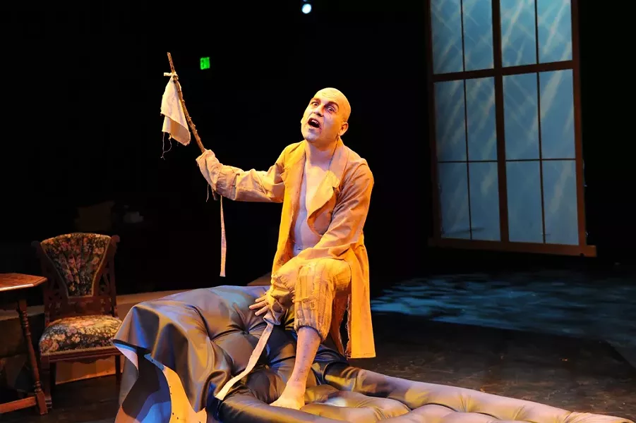 CREATURE FEATURE: Alejandro Jose Mendoza plays Robert Renfield, a patient of Dr. Thomas Seward’s who’s come under the influence of Count Dracula. - PHOTO COURTESY OF RITCHIE BERMUDEZ