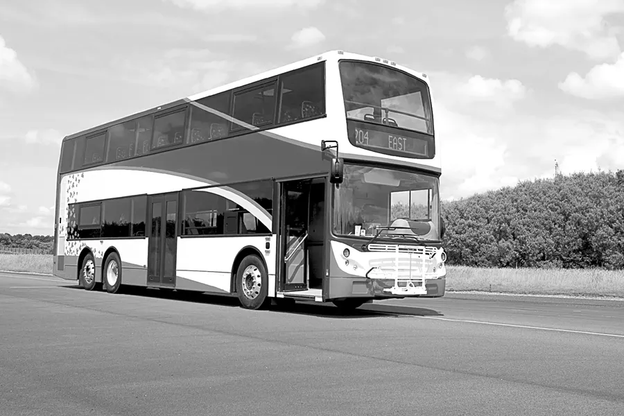 TWICE AS NICE : This 40-foot double decker has a diesel under her bonnet. - PHOTO COURTESY OF ALEXANDER DENNIS LIMITED