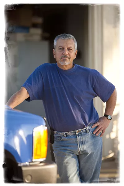 NOT HAPPY : Carmen Porco is not looking forward to looking at a city of McMansions in his backyard. - STEVE E. MILLER