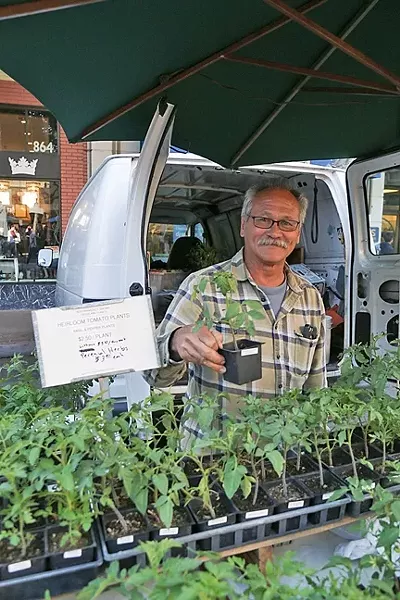 ALL IN: Ralph Johnson of JR Johnson Biodynamic Organic Farm has been hooked on farmers’ markets since the late ’70s. - PHOTO BY DYLAN HONEA-BAUMANN