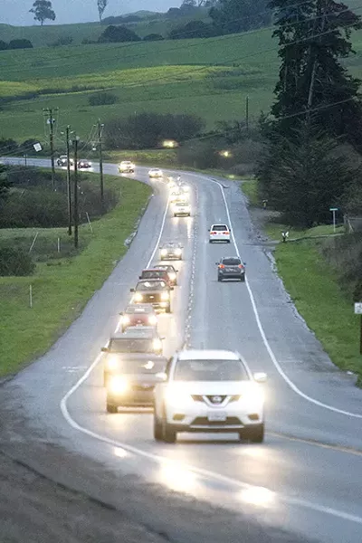 COMMUTING AND EMITTING Half of SLO’s total greenhouse gas emissions stem from transportation. New city housing and bike friendly streets will attempt to curb that. - PHOTO BY JASON MELLOM