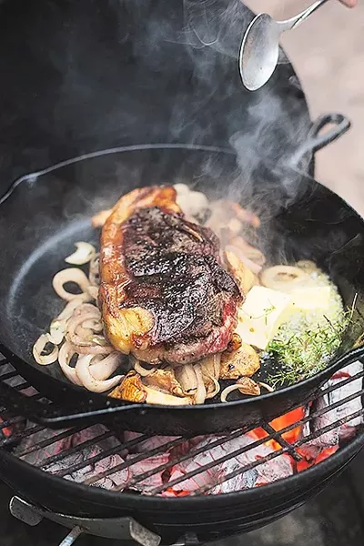 GRILL LOCAL: Spring beckons, and so will your grill. Sign up for a Larder Meat Co. meat box and ensure local, ethically raised beef (and chicken and pork) is delivered to your doorstep monthly. - PHOTO COURTESY OF JEN OLSON
