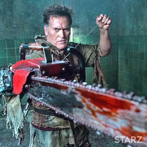 GROOVY: Bruce Campbell is back as Ash Williams in Starz 'Ash vs. Evil Dead.' - PHOTO COURTESY OF STARZ