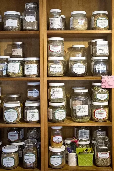 EVERY GARDEN IS MAGIC: Exotic herbs are collected and catalogued at Spellbound in Cambria—herbs with the power to transform and delight, if you only know who to ask. - PHOTO BY JAYSON MELLOM