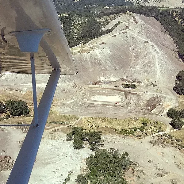 DEVASTATED: Aerial photos of Justin Vineyards and Winery’s clear-cutting of oak woodlands in June drew public outrage. The county recently released a draft of a permanent ordinance focusing on oak tree clear-cutting. - FILE PHOTO COURTESY OF MATT TREVISAN