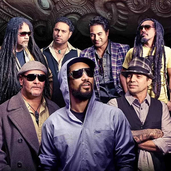 PEACEFUL WARRIORS: Katchafire, New Zealand’s all-Maori roots rock and reggae band, plays April 14, at the SLO Guild Hall, as part of the 20th anniversary tour. - PHOTO COURTESY OF KATCHAFIRE