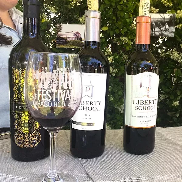 POPPIN’ BOTTLES : Hope Family Wines was just one of the many wineries pouring red blends, cabernets, rosé wines, and more at the Paso Robles Wine Festival on May 20. - PHOTO BY RYAH COOLEY