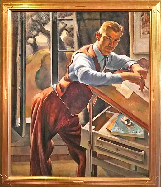 THE CURATOR Carl by artist Phil Paradise was painted in 1939 and is one of the older pieces in the collection. - IMAGE COURTESY OF THE SAN LUIS OBISPO MUSEUM OF ART
