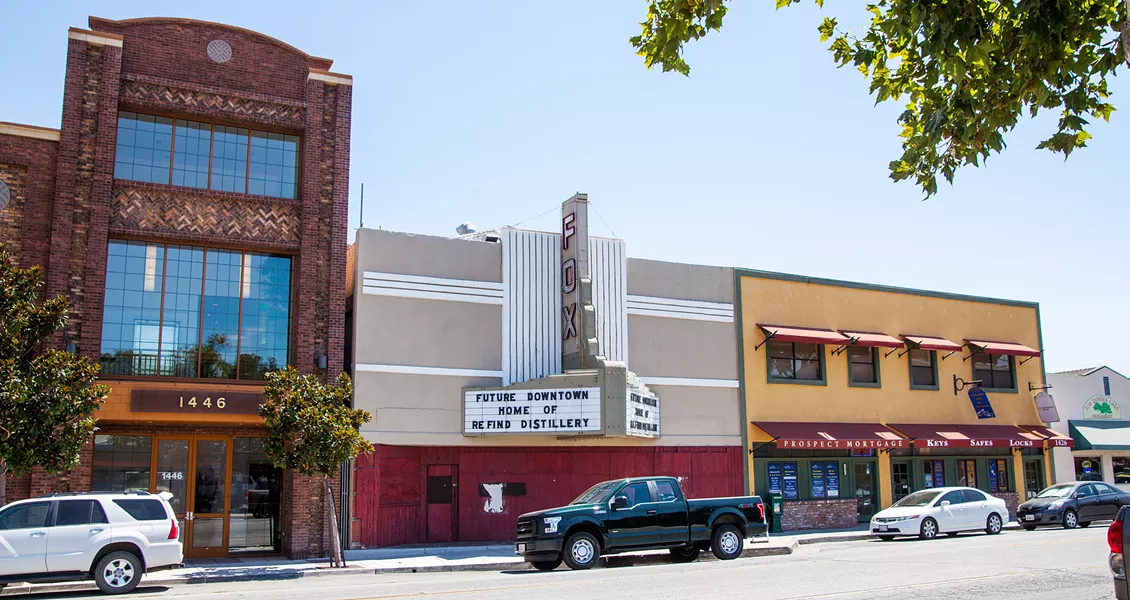 WHAT'S NEW IS OLD Re:Find Distillery co-owners Alex and Monica Villicana purchased the Fox Theatre last spring with the goal of turning it into a production facility open to the public. - FILE PHOTO BY AMANDA ROMERO