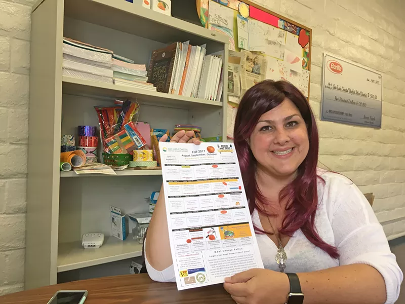 NEW LEADER Erin Primer, director of food services at San Luis Coastal Unified School District, revamped the district's food program to serve more locally sourced food at a higher quality. - PHOTO BY PETER JOHNSON