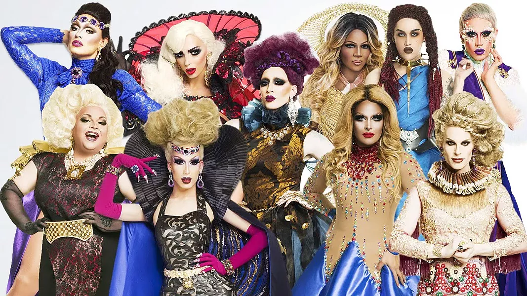 BRING IT TO THE RUNWAY Ten contestants from previous seasons of RuPaul's Drag Race face off for a spot in the drag race hall of fame. - PHOTO COUTRESY OF LOGOTV