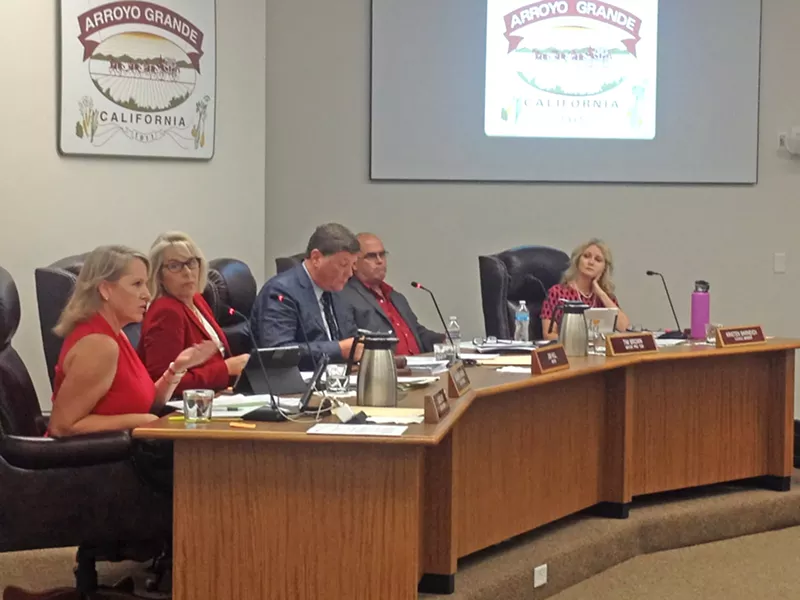OVER THE HILL? The Arroyo Grande City Council voted 3-2 on Sept. 12 on a number of recommendations in the wake of a misconduct investigation against Mayor Jim Hill, including asking the him to step down from his seat on the South SLO County Sanitation District's board of directors. - PHOTO BY CHRIS MCGUINNESS