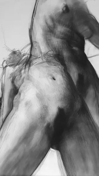 LABELS New York artist Gabriela Handal’s charcoal drawing, Self Portrait as a Whore 1, is a striking representation of the female form, and a reminder of the stereotypes and labels that are put on women, but not necessarily men. - IMAGE COURTESY OF GABRIELA HANDAL