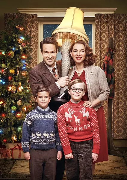 HAPPY HOLIDAYS A Christmas Story Live! is the musical version of the beloved holiday story, featuring stars like Chris Diamantopoulos (Silicon Valley) and Maya Rudolph (Bridesmaids) along with newer talent like Tyler Wladis as Randy and Andie Walken as Ralphie. - PHOTOS COURTESY OF FOX