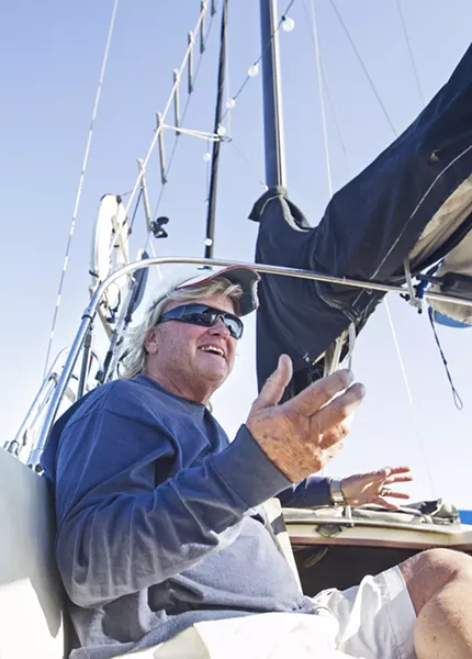 WATER LIVING An increase in the cost of living has CC Rider thinking twice about living on his boat in the Port San Luis Harbor. - PHOTO BY JAYSON MELLOM