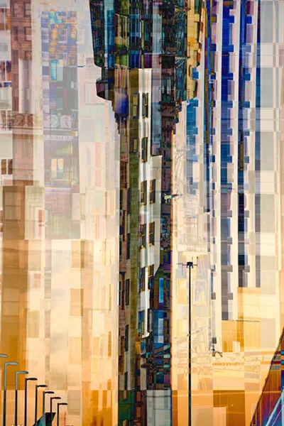 LIGHT Tower of Control by SLO artist Bryn Forbes is a fascinating barrage of color and reflection within a cityscape. - IMAGE COURTESY OF BRYN FORBES