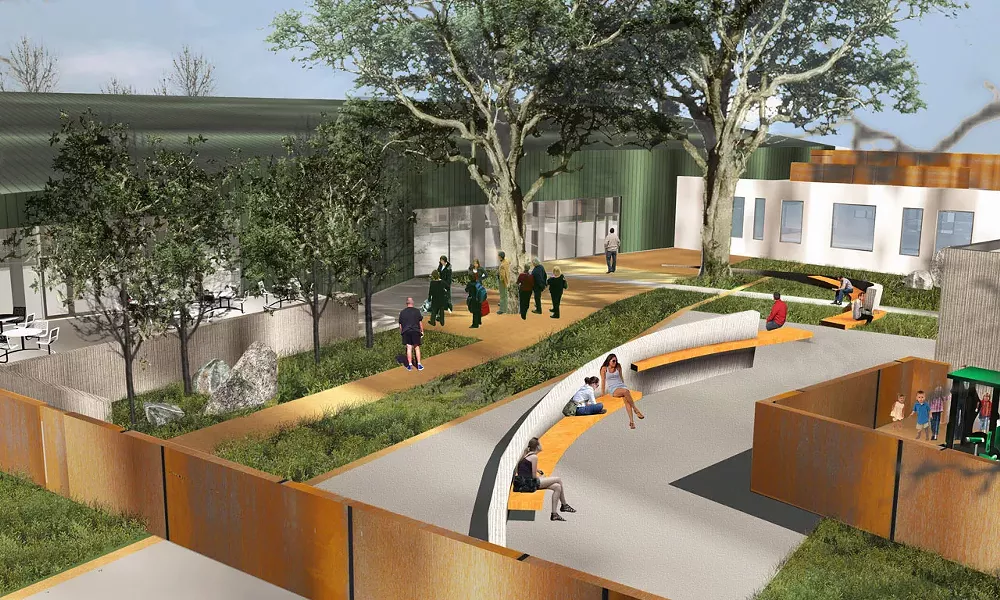 NEED FOR DETOX SLO County and the Community Action Partnership of SLO are partnering on a new detoxification facility at the "40 Prado" homeless center, currently under construction. - IMAGE COURTESY OF THE COMMUNITY ACTION PARTNERSHIP OF SLO