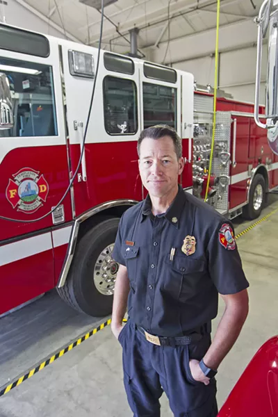DIFFERENT COMMUNITIES The Templeton Fire and Emergency Services Fire Chief Bill White is working to fund a minimum number of firefighters to serve his community. - PHOTO BY JAYSON MELLOM