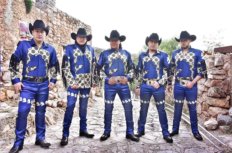 MEXICAN HEROES Bronco rides into the Fremont Theater on March 3, delivering their popular take on Norteño music is some really bitchin' costumes! - PHOTO COURTESY OF BRONCO