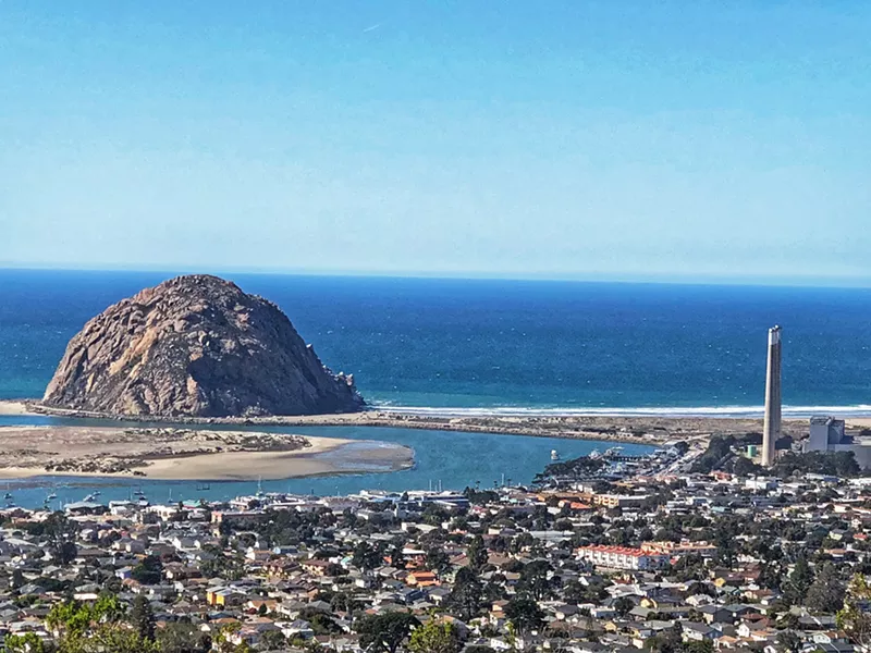 THE ROCK Black Hill, located inside Morro Bay State Park, offers 360-degree views, including a great look at downtown Morro Bay, Morro Rock, and the decommissioned power plant. - PHOTO BY GLEN STARKEY